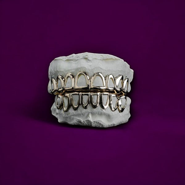 Solid Gold Open Face Grillz