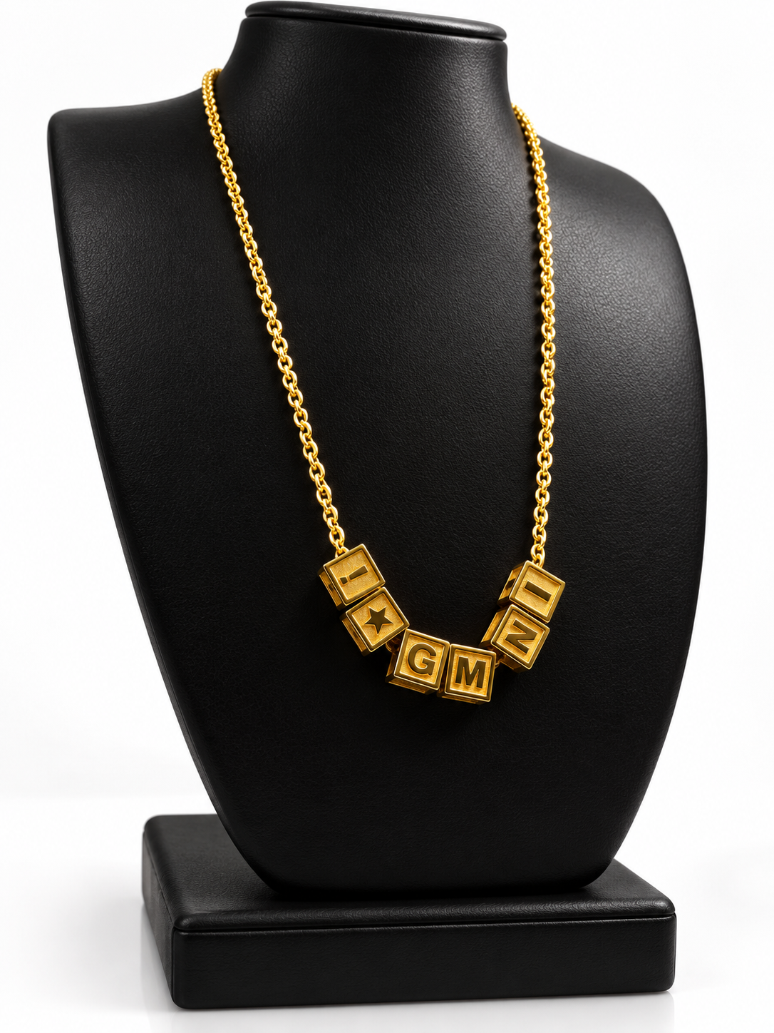 GEMINI Cube Charms Necklace – 9K Solid Gold