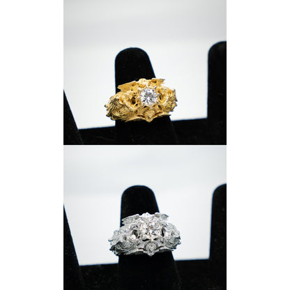 Surrounded by Angels Ring – 10K Gold & 925 Sterling Silver