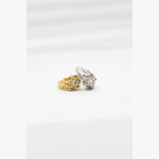 Surrounded by Angels Ring – 10K Gold & 925 Sterling Silver