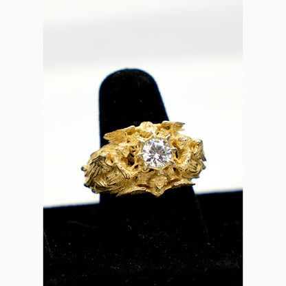 Surrounded by Angels Ring – 10K Gold & 925 Sterling Silver