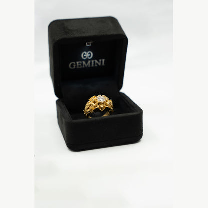 Surrounded by Angels Ring – 10K Gold & 925 Sterling Silver