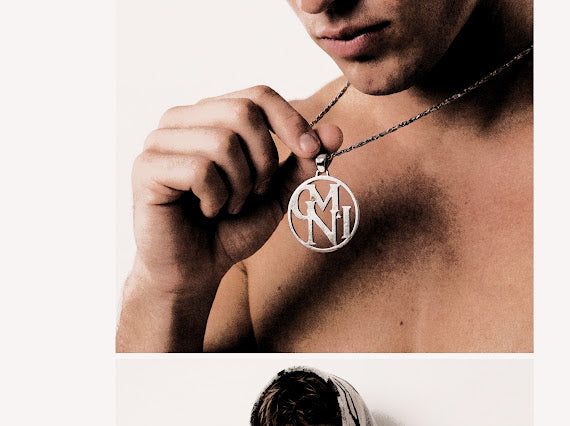 GMNI Shattered Emblem Necklace – Handmade 925 Sterling Silver