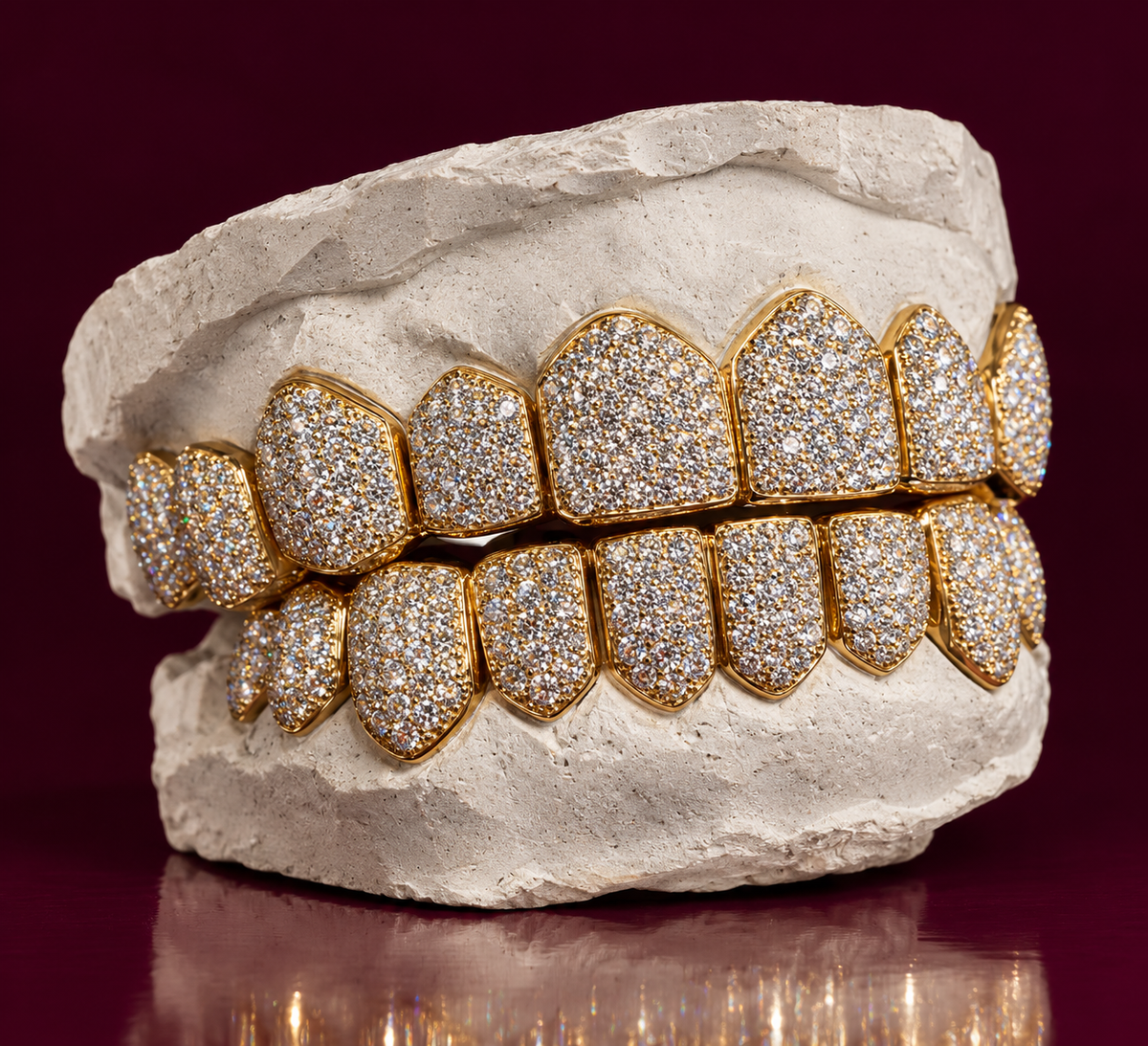 ROYAL PAVÉ GRILLZ — Full Iced Out Set 8x8