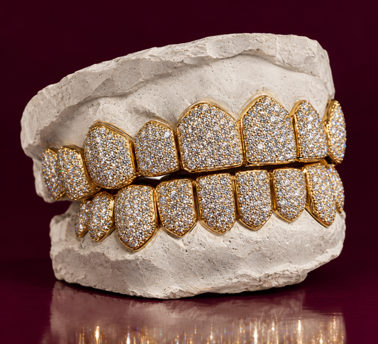 ROYAL PAVÉ GRILLZ — Full Iced Out Set 8x8