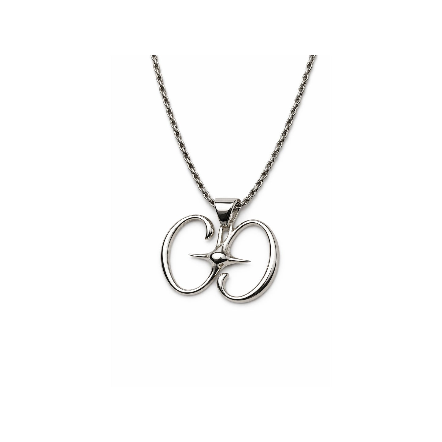 Gemini Logo Emblem Necklace – 925 Sterling Silver